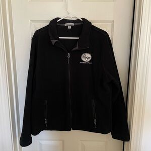 Women’s XL Port Authority Black Zip Fleece with Kroger logo